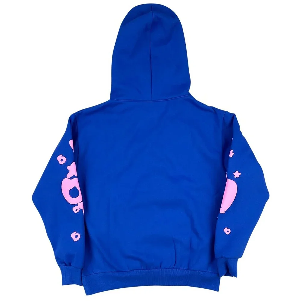 Sp5der Beluga Pullover Hoodie Blue | Spider Worldwide - Picture 2 of 5